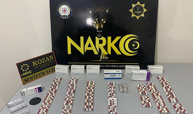 Kozan polisi 340 uyuşturucu hap ele geçirdi