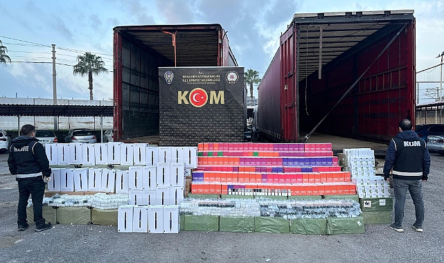 Milyonlarca liralık gümrük kaçağı ürün ele geçirildi