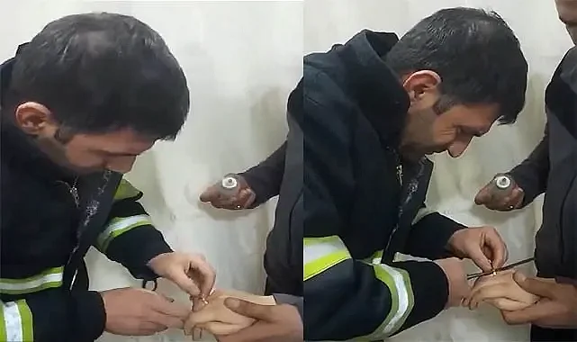 Şanlıurfa'da yüzük operasyonu! İtfaiye ekipleri kurtardı