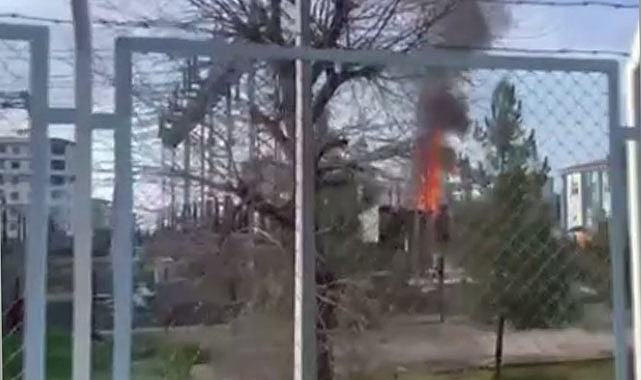 Siverek'te trafo merkezinde korkutan yangın