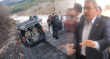 BBP Genel Başkanı Desteci, trafik kazası geçirdi!