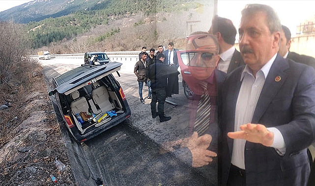 BBP Genel Başkanı Desteci, trafik kazası geçirdi!