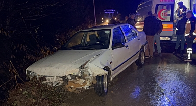 Dereye uçmaktan son anda kurtuldular: Yaralılar var