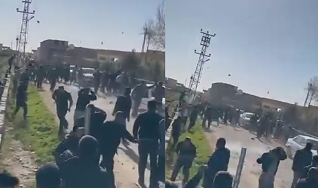 Harran'da taşlı seçim kavgası!
