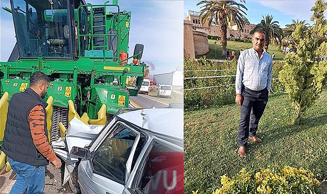 Şanlıurfa'da biçerdöver ile otomobil çarpıştı: 1 ölü, 1 yaralı