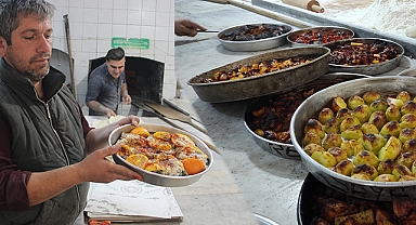 Şanlıurfa'da fırınlarda yöresel tepsi yemekleri yoğunluğu