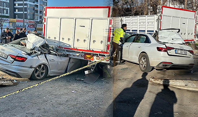 Siverek’te park halindeki tıra otomobil çarptı: 1 ölü