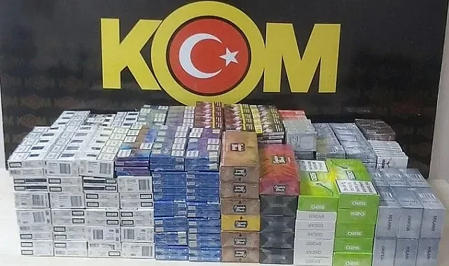 Viranşehir'de gümrük kaçağı binlerce paket sigara yakalandı