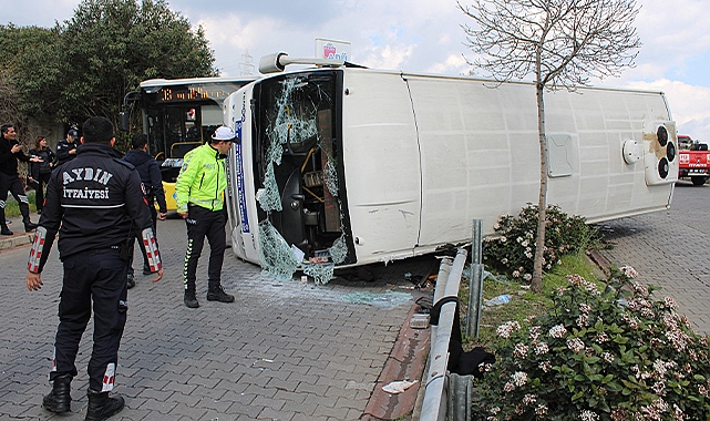 Yolcu minibüsü devrildi: 28 yaralı