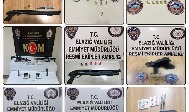 14 adet ruhsatsız silah ele geçirildi