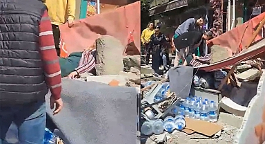 Balkon çöktü: 1 yaralı