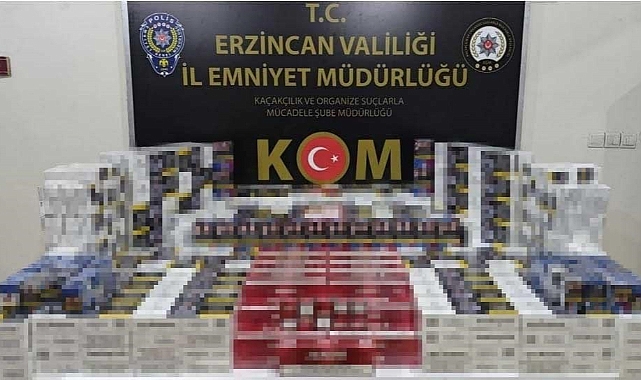 Depoda yapılan aramada 4570 paket kaçak sigara ele geçirildi