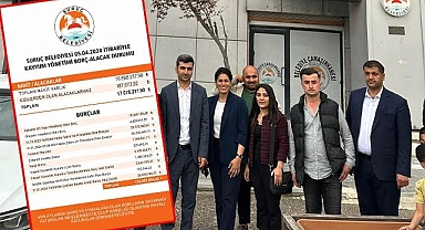 Kayyum yönetiminin borcu belediye binasına asıldı