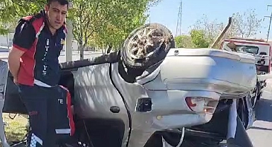 Otomobil takla attı: 2 yaralı