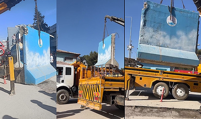 Suruç'ta eşbaşkanların ilk işi beton blokları kaldırmak oldu
