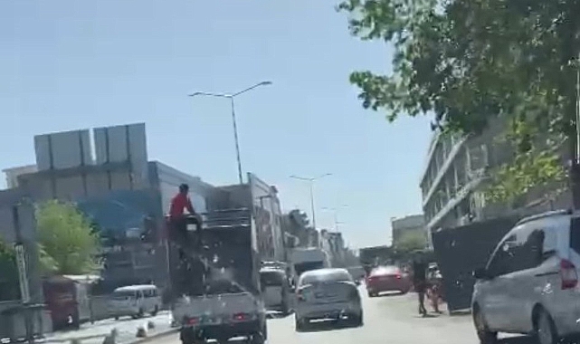 Tehlikeli yolculuk kamerada!