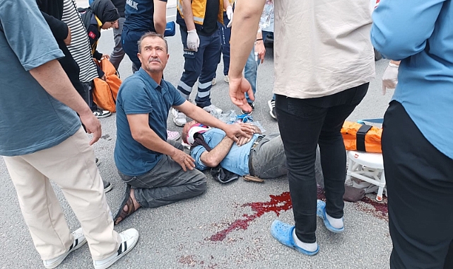 2 motosiklet çarpıştı, 2 yaralı