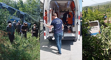 Belediyeye ait midibüs uçuruma yuvarlandı: Çok sayıda yaralı var