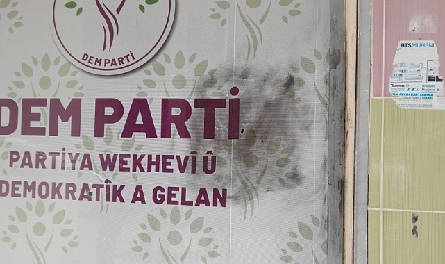 Birecik'te DEM Parti binasına ikinci saldırı!