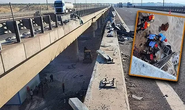 Birecik'te tırlar çarpıştı 2 ölü