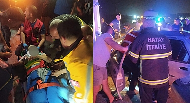 Hatay'da trafik kazası: 2 yaralı