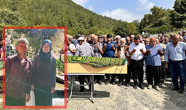 Kardeşi tarafından öldürülen kadın ve kocası toprağa verildi