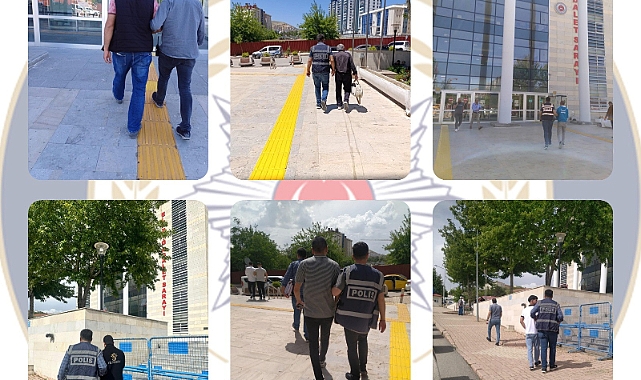 Kesinleşmiş hapis cezası bulunan 22 kişi yakalandı