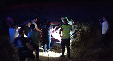 Köpeğe çarpmamak için manevra yapan otomobil takla attı: 5 yaralı