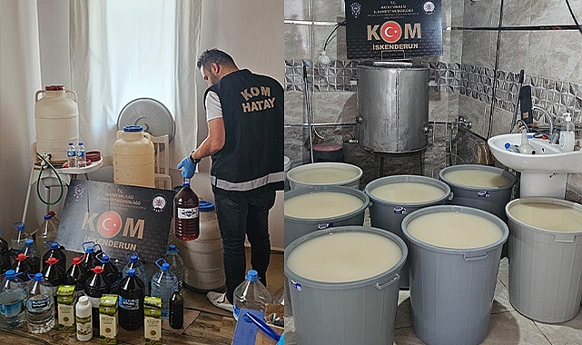 Litrelerce kaçak alkol ele geçirildi