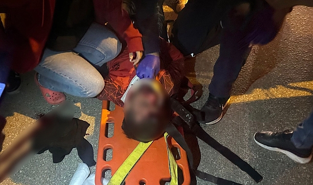 Motosikletle otomobil çarpıştı: 1 ağır yaralı
