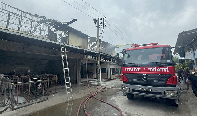 Polyester atölyesinde çıkan yangın söndürüldü