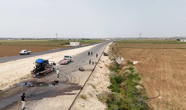 Şanlıurfa’da kum kamyonu traktör ile çarpıştı: Yaralılar var