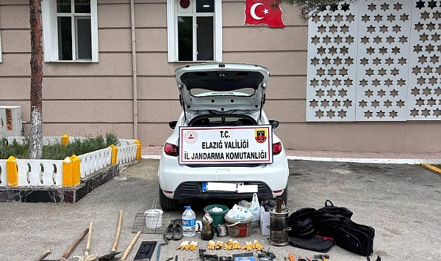 Sit alanda izinsiz kazı yapan 5 kişi, suçüstü yakalandı