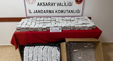 Yolcu otobüsünde kaçak sigara ele geçirildi