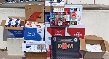 Yüzlerce kaçak sigara ile boş makaron ele geçirildi
