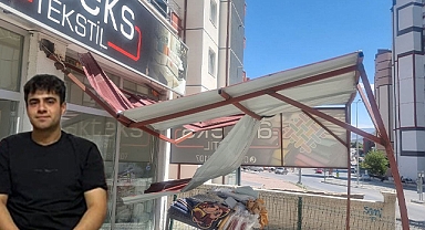 6. kattan düşen gencin burnu bile kanamadı