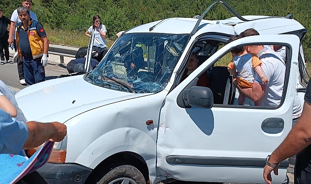 6 kişinin yaralandığı kazanın güvenlik kamerası ortaya çıktı