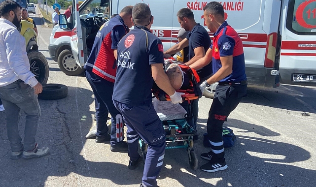 Erzincan’da trafik kazası: 2 yaralı