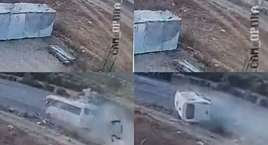 Mersin'de 2 kişinin öldüğü 35 kişinin yaralandığı kaza anı kamerada