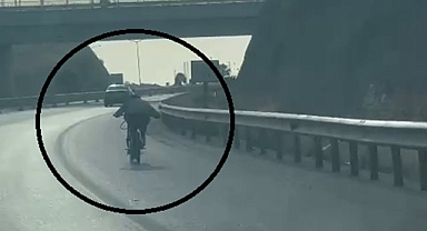 Otoyolda ölümle dans kamerada