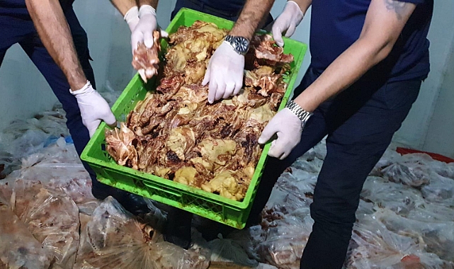 Şanlıurfa'da 10 ton bozuk tavuk eti ele geçirildi