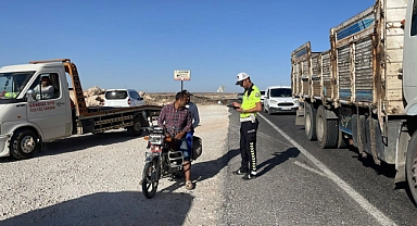 Şanlıurfa'da 9️ araç trafikten men edildi