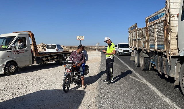 Şanlıurfa'da 9️ araç trafikten men edildi