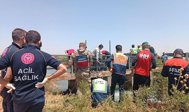 Şanlıurfa'da sulama kanalında erkek cesedi bulundu