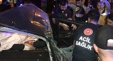 Takla atan otomobilde can pazarı: 1 ölü, 1'i ağır 2 yaralı