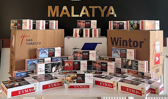 Malatya'da 74 bin 400 adet kaçak makaron yakalandı