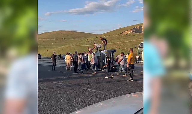 Pasinler’de zincirleme trafik kazası: Yaralılar var
