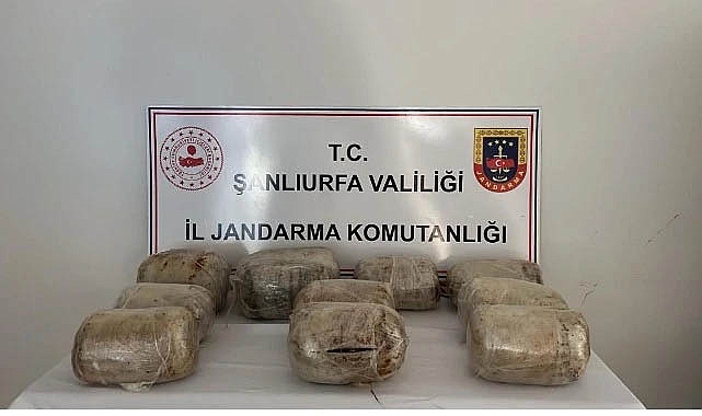 Şanlıurfa'da 69 kilo esrar ele geçirildi