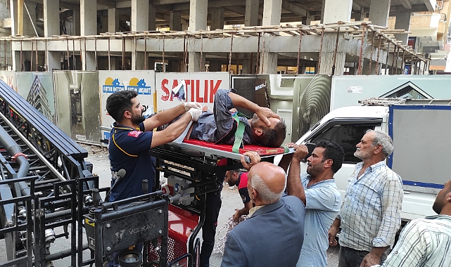 Şanlıurfa'da yaralanan işçiyi kurtarma operasyonu