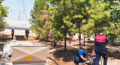 Urfa'da patlayan su borusu elektrik tedarikini tehlikeye soktu